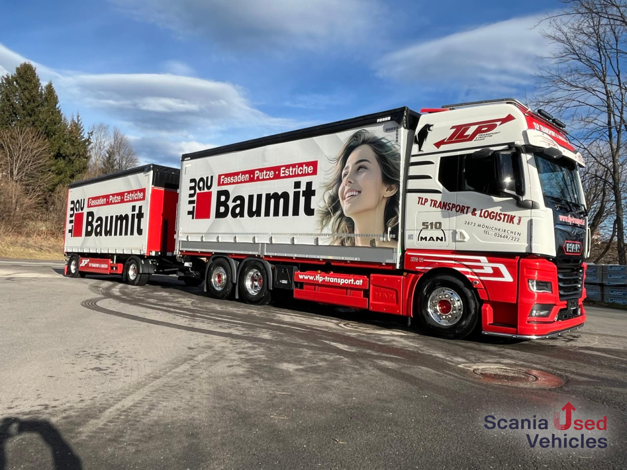 MAN TGX 26.510 6x2-4 LL Pritsche + Anhänger - Plane LKW: das Bild 2 MAN TGX 26.510 6x2-4 LL Pritsche + Anhänger - Plane LKW: das Bild 2