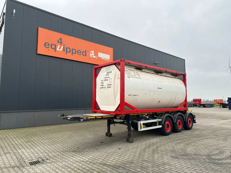 Burg 20FT ADR (EX/II, EX/III, FL, AT) Chassis + Tankcontainer 26.000L /3 baffels - Tankauflieger: das Bild 1 Burg 20FT ADR (EX/II, EX/III, FL, AT) Chassis + Tankcontainer 26.000L /3 baffels - Tankauflieger: das Bild 1