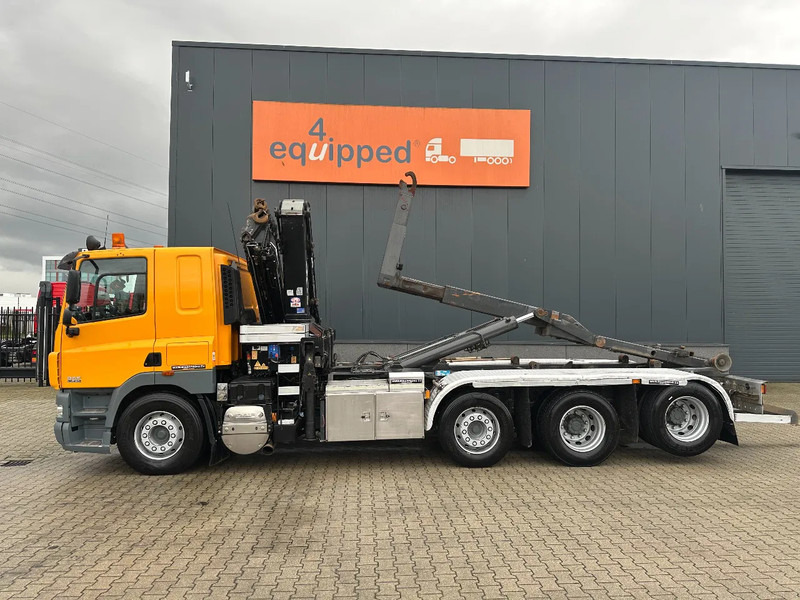 DAF CF 85.410 8x2 / HMF 3000 K6 crane (30T/m 6x extendable) + remote / HYVALIFT 26Tkg HOOK, / EURO-5 / NL-TRUCK - Abrollkipper, Autokran: das Bild 5 DAF CF 85.410 8x2 / HMF 3000 K6 crane (30T/m 6x extendable) + remote / HYVALIFT 26Tkg HOOK, / EURO-5 / NL-TRUCK - Abrollkipper, Autokran: das Bild 5