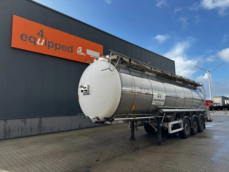 Feldbinder LEBENSMITTEL / LEVENSMIDDELEN FOOD / 33.500L / 3-COMP / PUMPE / INOX / NL-trailer / APK: 05-2026 - Tankauflieger: das Bild 1 Feldbinder LEBENSMITTEL / LEVENSMIDDELEN FOOD / 33.500L / 3-COMP / PUMPE / INOX / NL-trailer / APK: 05-2026 - Tankauflieger: das Bild 1