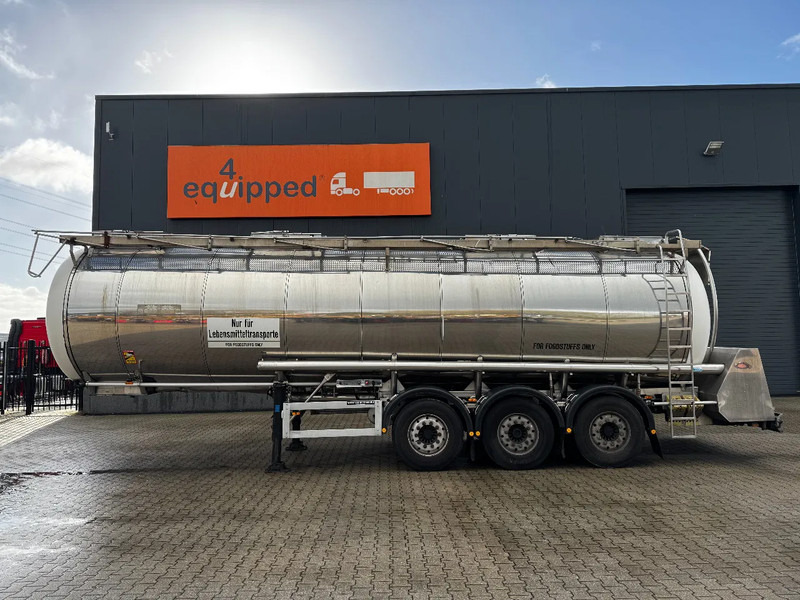 Feldbinder LEBENSMITTEL / LEVENSMIDDELEN FOOD / 33.500L / 3-COMP / PUMPE / INOX / NL-trailer / APK: 05-2026 - Tankauflieger: das Bild 3 Feldbinder LEBENSMITTEL / LEVENSMIDDELEN FOOD / 33.500L / 3-COMP / PUMPE / INOX / NL-trailer / APK: 05-2026 - Tankauflieger: das Bild 3