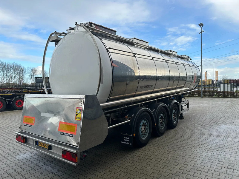 Feldbinder LEBENSMITTEL / LEVENSMIDDELEN FOOD / 33.500L / 3-COMP / PUMPE / INOX / NL-trailer / APK: 07-2026 - Tankauflieger: das Bild 3 Feldbinder LEBENSMITTEL / LEVENSMIDDELEN FOOD / 33.500L / 3-COMP / PUMPE / INOX / NL-trailer / APK: 07-2026 - Tankauflieger: das Bild 3