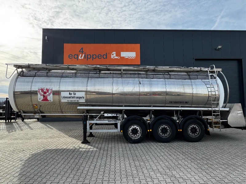 Feldbinder LEBENSMITTEL / LEVENSMIDDELEN FOOD / 33.500L / 3-COMP / PUMPE / INOX / NL-trailer / APK: 10-2026 - Tankauflieger: das Bild 2 Feldbinder LEBENSMITTEL / LEVENSMIDDELEN FOOD / 33.500L / 3-COMP / PUMPE / INOX / NL-trailer / APK: 10-2026 - Tankauflieger: das Bild 2