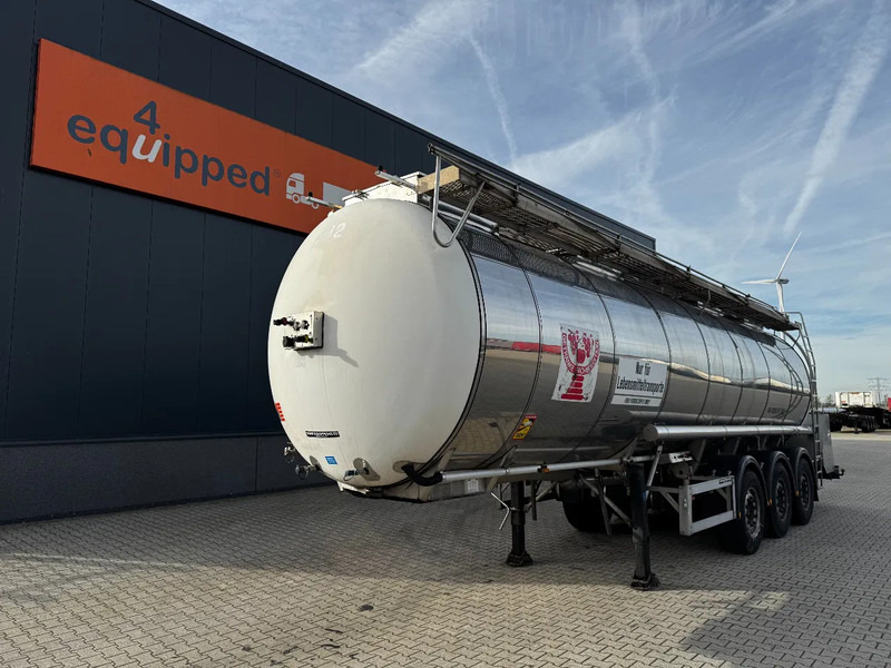 Feldbinder LEBENSMITTEL / LEVENSMIDDELEN FOOD / 33.500L / 3-COMP / PUMPE / INOX / NL-trailer / APK: 10-2026 - Tankauflieger: das Bild 1 Feldbinder LEBENSMITTEL / LEVENSMIDDELEN FOOD / 33.500L / 3-COMP / PUMPE / INOX / NL-trailer / APK: 10-2026 - Tankauflieger: das Bild 1
