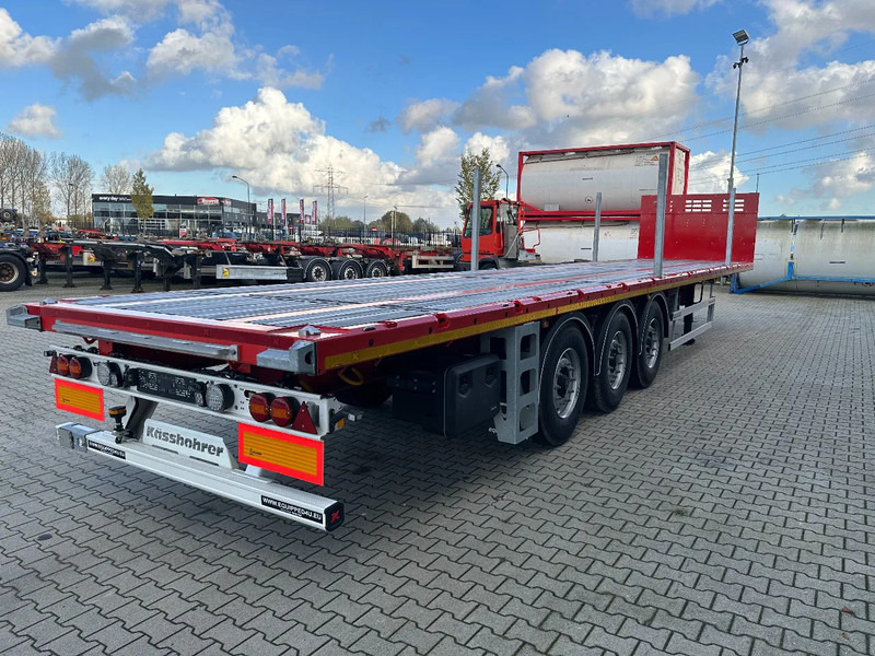 Kässbohrer NEU Heavy-Duty Platform, Heckbündig, Twistlocks (1x 40FT / 2x 20FT), ADR (EX/II, EX/III, FL, AT), Rungtasschen, Scheibebremsen - Pritschenauflieger/ Plattformauflieger: das Bild 3 Kässbohrer NEU Heavy-Duty Platform, Heckbündig, Twistlocks (1x 40FT / 2x 20FT), ADR (EX/II, EX/III, FL, AT), Rungtasschen, Scheibebremsen - Pritschenauflieger/ Plattformauflieger: das Bild 3