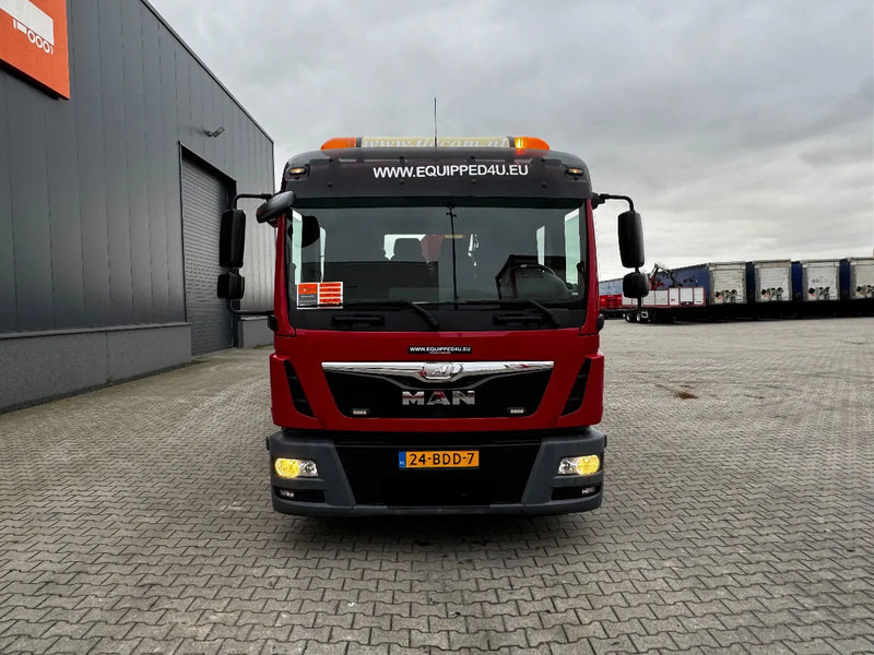 Autotransporter LKW, Autokran MAN TGL 8.180 Dubbele Cabine (DOKA), HMF535 K3 kraan met slechts 283 uur en 211.164km, EURO-6, oprij-platen, NL-truck, APK: 11/2025: das Bild 9