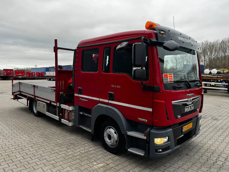 Autotransporter LKW, Autokran MAN TGL 8.180 Dubbele Cabine (DOKA), HMF535 K3 kraan met slechts 283 uur en 211.164km, EURO-6, oprij-platen, NL-truck, APK: 11/2025: das Bild 13