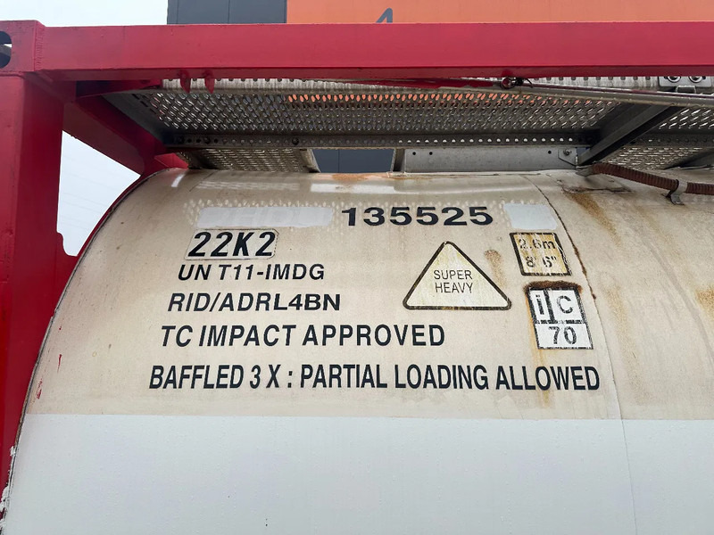 Tankcontainer Für die Beförderung von Kraftstoff SINGAMAS 20FT ISO, 26.000L/1-COMP/3 BAFFELS/3 manholes, 5Y inspection: 06/2027: das Bild 12