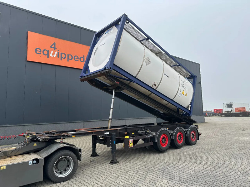 Van Hool 20FT Tipping-chassis, ADR (EX/II, EX/III, FL, AT), SAF, 2 liftaxles - Container/ Wechselfahrgestell Auflieger: das Bild 1 Van Hool 20FT Tipping-chassis, ADR (EX/II, EX/III, FL, AT), SAF, 2 liftaxles - Container/ Wechselfahrgestell Auflieger: das Bild 1