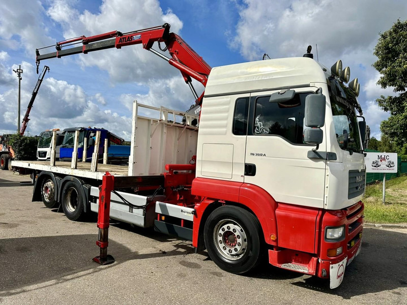 MAN TG 360 A 6x2 + CRANE ATLAS 100.1 A3 - PLATFORM 5m80 - E3 - LIFT-AXLE - FULL AIR SUSPENSION - ZF AS TRONIC - BE TRUCK - Autokran: das Bild 1 MAN TG 360 A 6x2 + CRANE ATLAS 100.1 A3 - PLATFORM 5m80 - E3 - LIFT-AXLE - FULL AIR SUSPENSION - ZF AS TRONIC - BE TRUCK - Autokran: das Bild 1