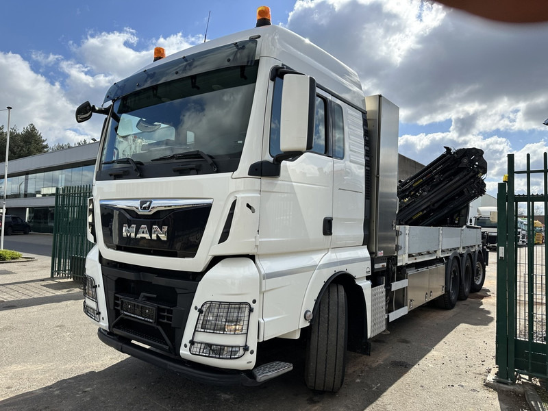 MAN TGX 35.420 8x4-4 TRIDEM PRTISCHE 6m40 + KRAN (26m!) HIAB X-HIPRO 408 E-5 + JIB 100X-5 - *306.245km* - BE TRUCK - Pritsche LKW, Autokran: das Bild 3 MAN TGX 35.420 8x4-4 TRIDEM PRTISCHE 6m40 + KRAN (26m!) HIAB X-HIPRO 408 E-5 + JIB 100X-5 - *306.245km* - BE TRUCK - Pritsche LKW, Autokran: das Bild 3