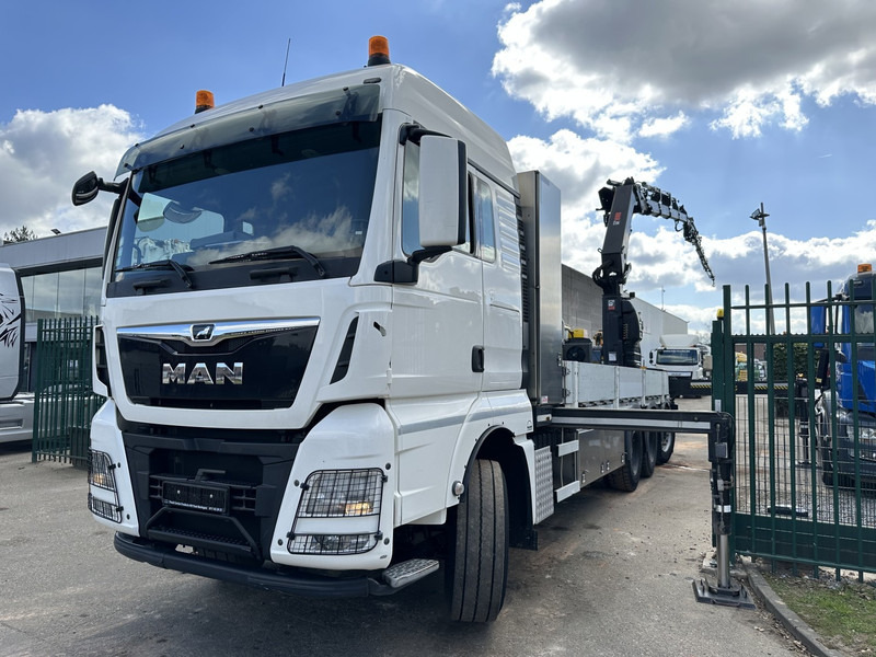 MAN TGX 35.420 8x4-4 TRIDEM PRTISCHE 6m40 + KRAN (26m!) HIAB X-HIPRO 408 E-5 + JIB 100X-5 - *306.245km* - BE TRUCK - Pritsche LKW, Autokran: das Bild 4 MAN TGX 35.420 8x4-4 TRIDEM PRTISCHE 6m40 + KRAN (26m!) HIAB X-HIPRO 408 E-5 + JIB 100X-5 - *306.245km* - BE TRUCK - Pritsche LKW, Autokran: das Bild 4