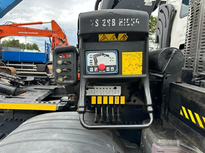 Abrollkipper, Autokran Renault C460 8x4 + (19m!) KRAN HIAB 288 E-6 HIDUO - RADIO - 5/6 F - STEEL SPRING / HUB REDUCTION - BE TRUCK: das Bild 18