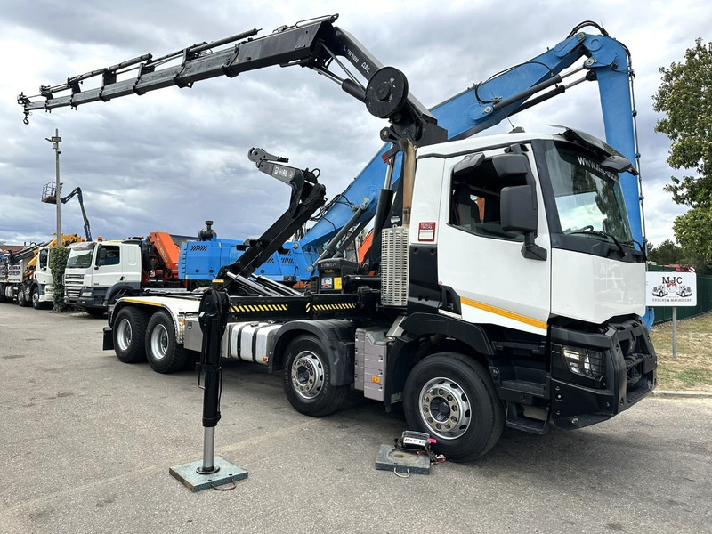 Renault C460 8x4 + (19m!) KRAN HIAB 288 E-6 HIDUO - RADIO - 5/6 F - STEEL SPRING / HUB REDUCTION - BE TRUCK - Abrollkipper, Autokran: das Bild 1 Renault C460 8x4 + (19m!) KRAN HIAB 288 E-6 HIDUO - RADIO - 5/6 F - STEEL SPRING / HUB REDUCTION - BE TRUCK - Abrollkipper, Autokran: das Bild 1
