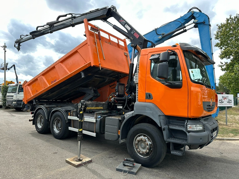 Renault KERAX 380 DXI 6x4 TIPPER + CRANE HIAB 144 B-3 - RADIO - *246.000km* - RETARDER - BORDMATIC - EURO 5 - Kipper, Autokran: das Bild 1 Renault KERAX 380 DXI 6x4 TIPPER + CRANE HIAB 144 B-3 - RADIO - *246.000km* - RETARDER - BORDMATIC - EURO 5 - Kipper, Autokran: das Bild 1