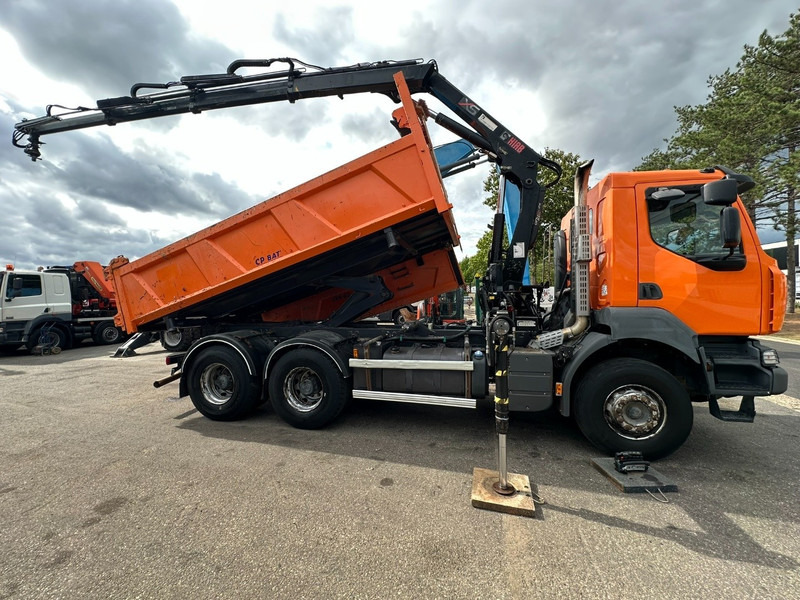 Renault KERAX 380 DXI 6x4 TIPPER + CRANE HIAB 144 B-3 - RADIO - *246.000km* - RETARDER - BORDMATIC - EURO 5 - Kipper, Autokran: das Bild 3 Renault KERAX 380 DXI 6x4 TIPPER + CRANE HIAB 144 B-3 - RADIO - *246.000km* - RETARDER - BORDMATIC - EURO 5 - Kipper, Autokran: das Bild 3