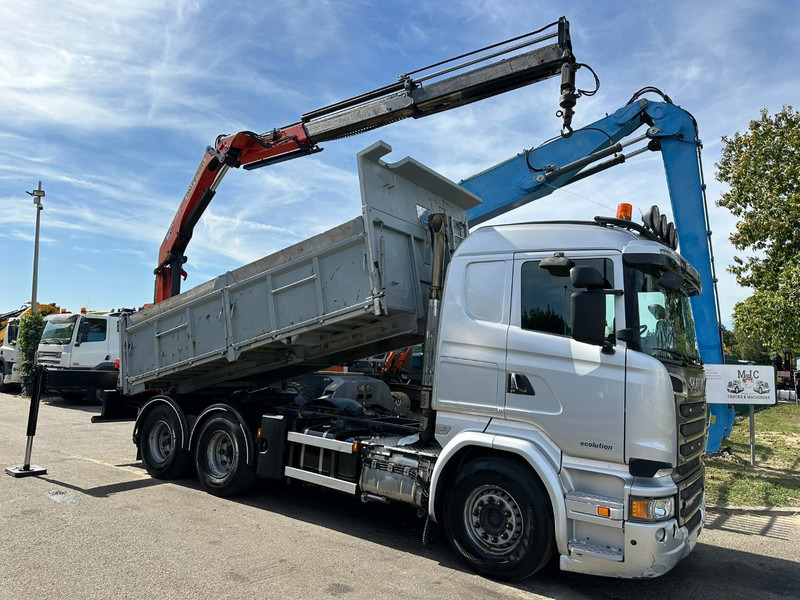 Scania R520 6x4 TRACTOR + TIPPER + CRANE PALFINGER PK 15002 A - RETARDER - *FULL AIR* - EUR 6 - BE TRUCK - Sattelzugmaschine: das Bild 3 Scania R520 6x4 TRACTOR + TIPPER + CRANE PALFINGER PK 15002 A - RETARDER - *FULL AIR* - EUR 6 - BE TRUCK - Sattelzugmaschine: das Bild 3