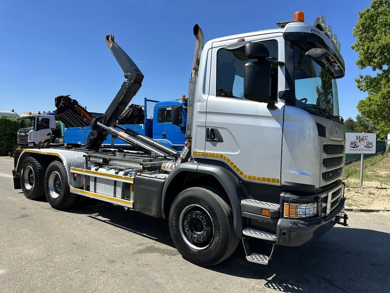 Scania G450 6x4 HAAKSYSTEEM AJK 20T - 5760mm - 3m90 WB - BLADVERING / NAAFREDUCTIE - EURO 6 - BE TRUCK - Abrollkipper: das Bild 1 Scania G450 6x4 HAAKSYSTEEM AJK 20T - 5760mm - 3m90 WB - BLADVERING / NAAFREDUCTIE - EURO 6 - BE TRUCK - Abrollkipper: das Bild 1