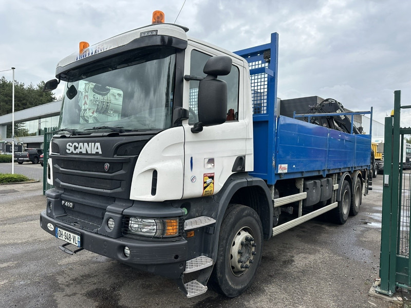 Scania P410 6x4 + CRANE HIAB 166 ES-4 - RETARDER - ROTATOR - PLATFORM 6m80 - BIG AXLES HUB REDUCTION - STEEL SPRING - Autokran: das Bild 4 Scania P410 6x4 + CRANE HIAB 166 ES-4 - RETARDER - ROTATOR - PLATFORM 6m80 - BIG AXLES HUB REDUCTION - STEEL SPRING - Autokran: das Bild 4