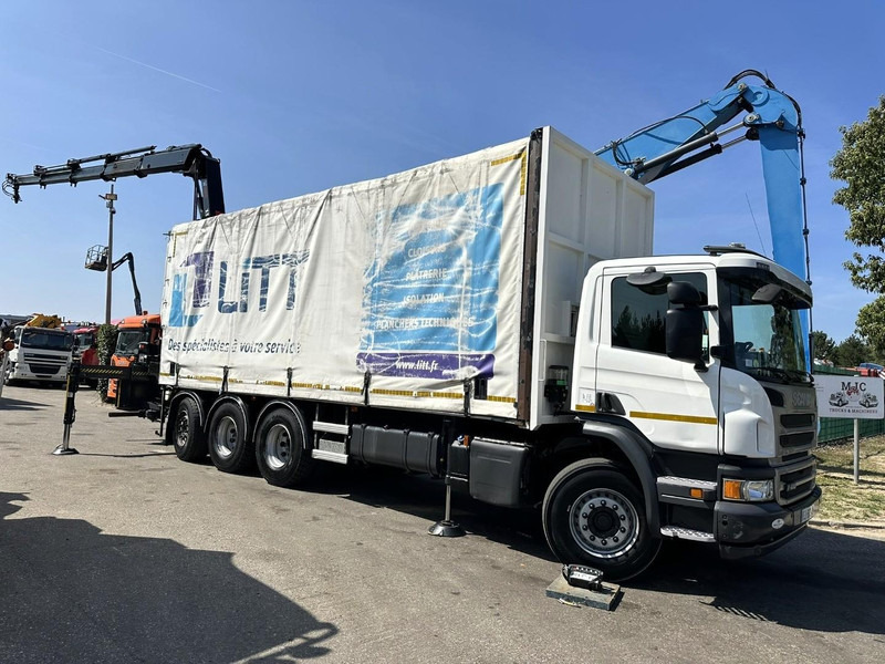 Scania P410 8x4 TRIDEM + CRANE HIAB 244 EP-4 HIDUO - RETARDER - LIFT + STEERING AXLE - *327.000km* - RADIO - Autokran: das Bild 3 Scania P410 8x4 TRIDEM + CRANE HIAB 244 EP-4 HIDUO - RETARDER - LIFT + STEERING AXLE - *327.000km* - RADIO - Autokran: das Bild 3