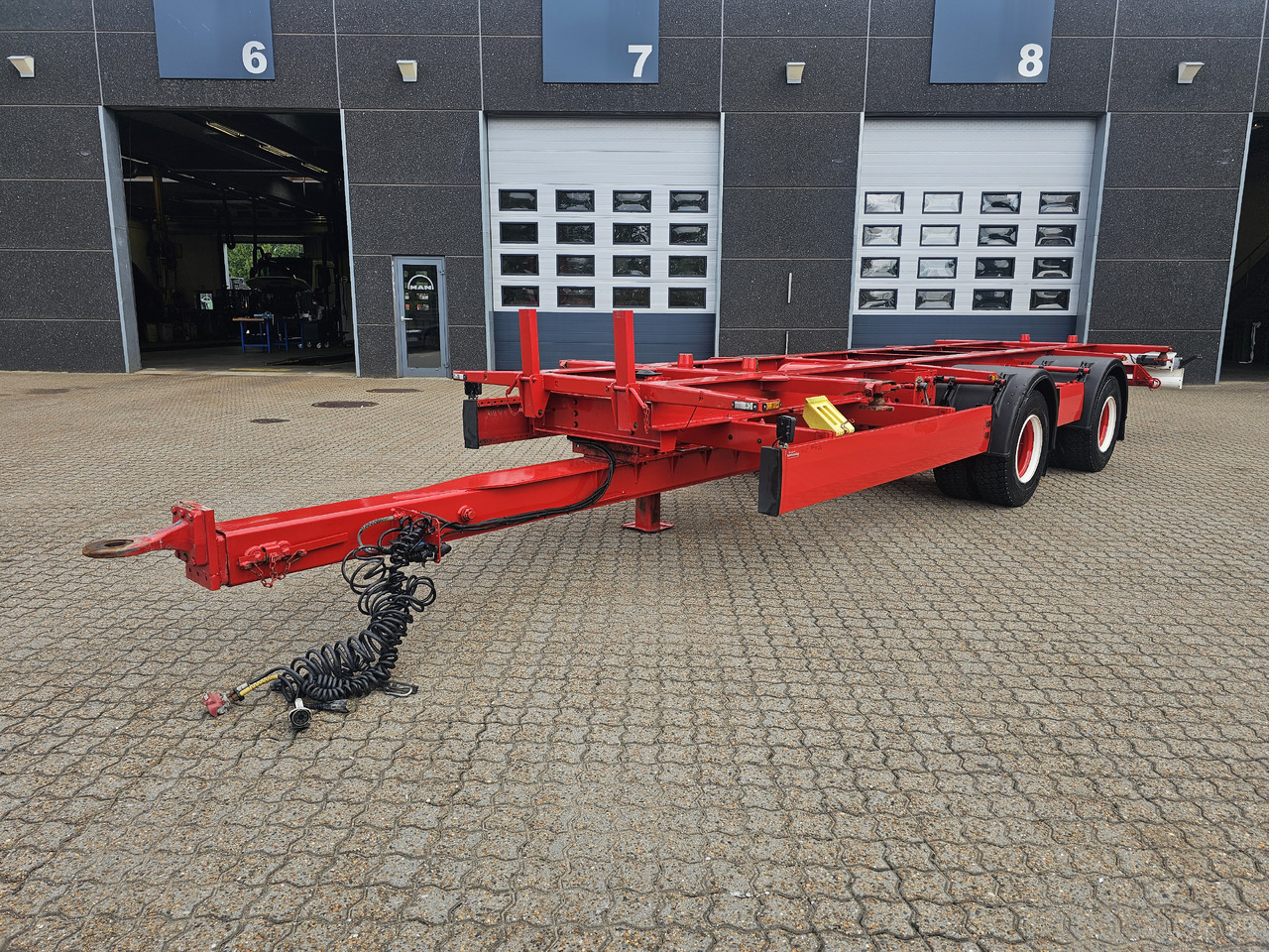 Krone 2 Aksl. Kærre - Container/ Wechselfahrgestell Anhänger: das Bild 1 Krone 2 Aksl. Kærre - Container/ Wechselfahrgestell Anhänger: das Bild 1