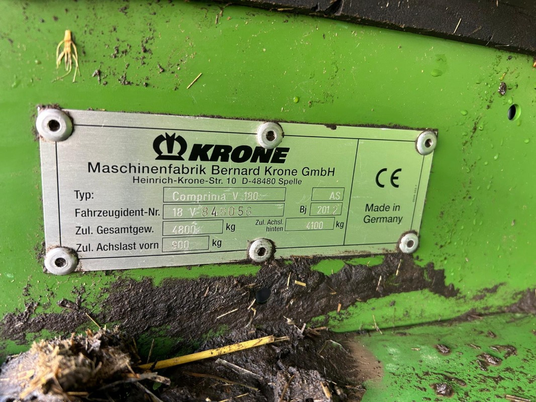 Ballenwickelgerät Krone Comprima V 180 XC: das Bild 11