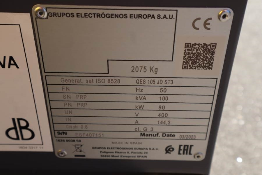 Stromgenerator Atlas Copco QES 105 JD ST3 Valid inspection, *Guarantee! Diese: das Bild 15