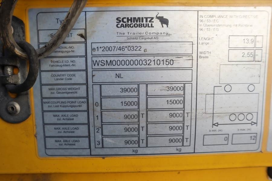 Schmitz CARG SCB3ST CoC Documents, TuV Loading Certificate – Leasing Schmitz CARG SCB3ST CoC Documents, TuV Loading Certificate: das Bild 6 Schmitz CARG SCB3ST CoC Documents, TuV Loading Certificate – Leasing Schmitz CARG SCB3ST CoC Documents, TuV Loading Certificate: das Bild 6