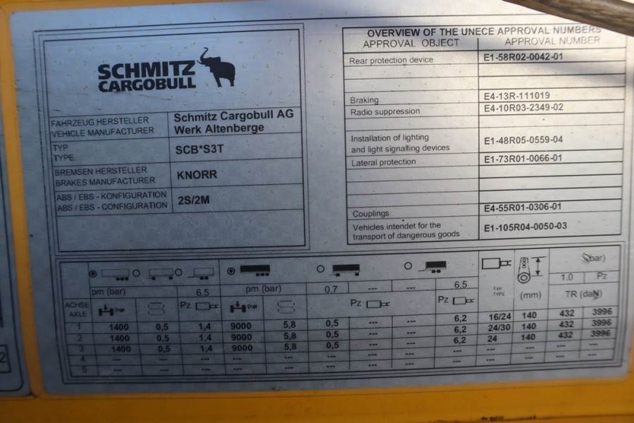 Schmitz CARG SCB3ST CoC Documents, TuV Loading Certificate – Leasing Schmitz CARG SCB3ST CoC Documents, TuV Loading Certificate: das Bild 7 Schmitz CARG SCB3ST CoC Documents, TuV Loading Certificate – Leasing Schmitz CARG SCB3ST CoC Documents, TuV Loading Certificate: das Bild 7