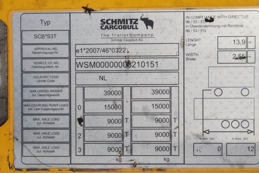 Schmitz Cargobull SCB3ST CoC Documents, TuV Loading Certif - Planenanhänger: das Bild 5 Schmitz Cargobull SCB3ST CoC Documents, TuV Loading Certif - Planenanhänger: das Bild 5