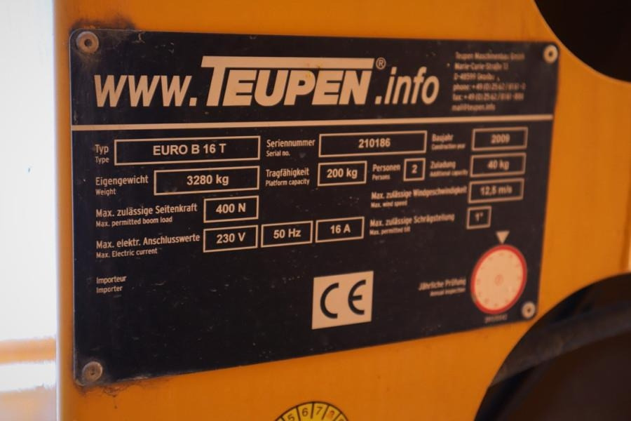 Teupen EURO B16T As-Is, Driving Licence B/3, Diesel, 16m - LKW mit Arbeitsbühne: das Bild 5 Teupen EURO B16T As-Is, Driving Licence B/3, Diesel, 16m - LKW mit Arbeitsbühne: das Bild 5