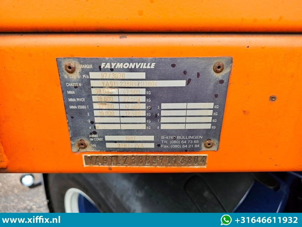 Tieflader Auflieger Faymonville 2-ass. Uitschuifbare dieplader met afneembare zwanenhals / 2x gestuurd: das Bild 14