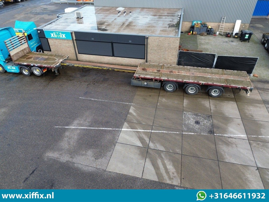 Meusburger 3-ass. Vlakke uitschuifbare oplegger / 3x gestuurd - Pritschenauflieger/ Plattformauflieger: das Bild 2 Meusburger 3-ass. Vlakke uitschuifbare oplegger / 3x gestuurd - Pritschenauflieger/ Plattformauflieger: das Bild 2