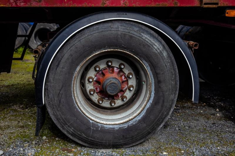 Pritschenauflieger/ Plattformauflieger Kwb KRAAN/CRANE/GRUE/KRAN - KENNIS 16 TON/M(3xhydr.): das Bild 9