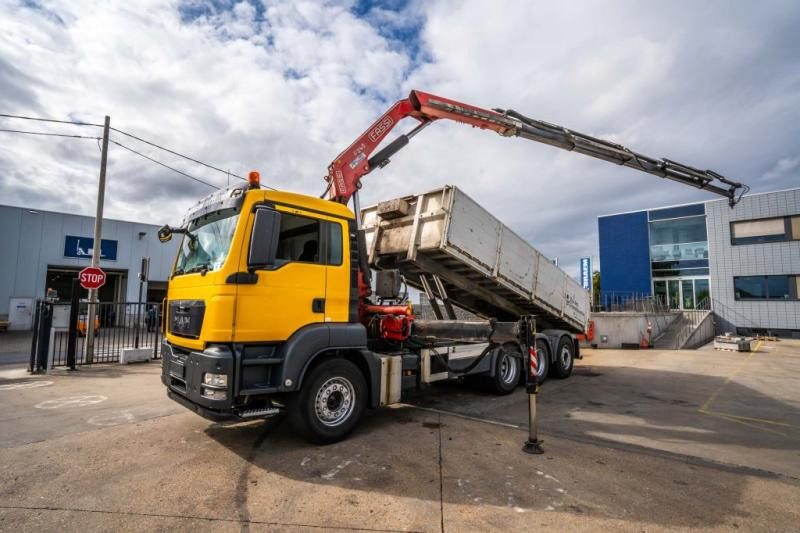 MAN TGS 32.400 BL + Fassi 245A/5x - Kipper, Autokran: das Bild 1 MAN TGS 32.400 BL + Fassi 245A/5x - Kipper, Autokran: das Bild 1