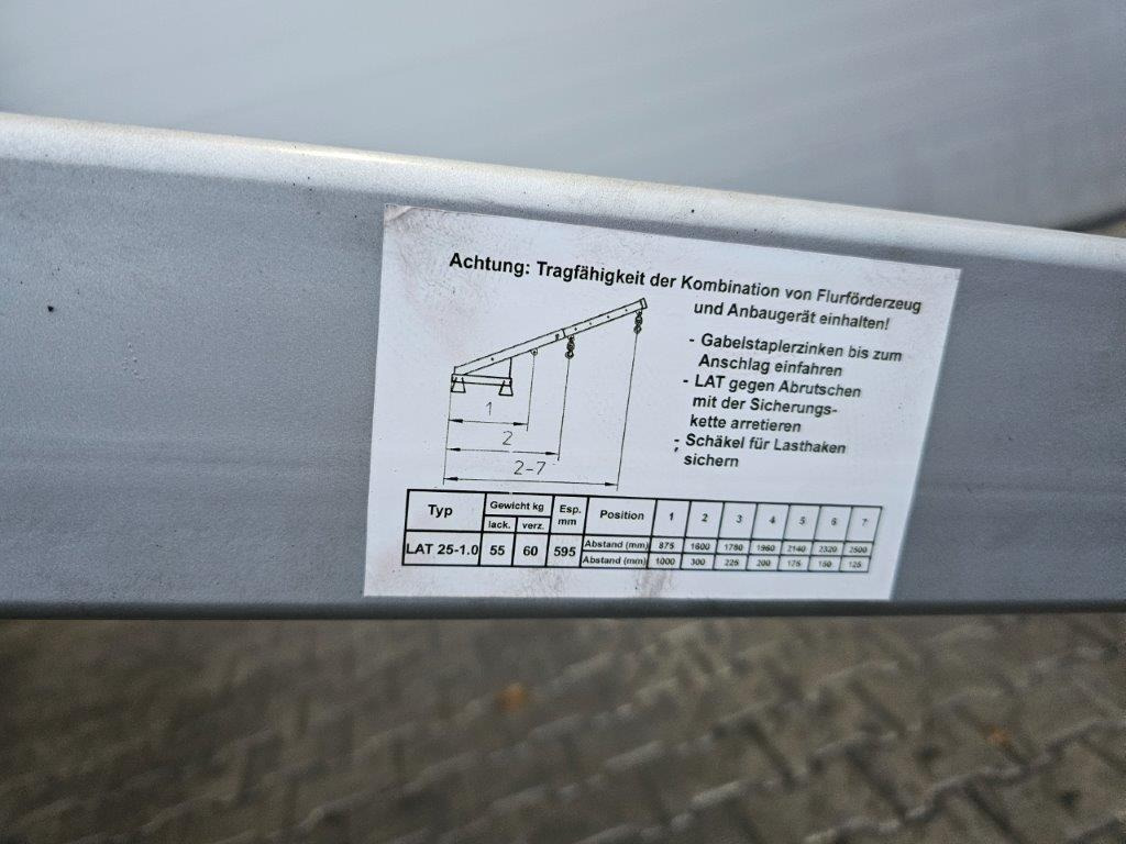 Bauer LAT25-1,0 - Ausleger für Flurförderzeug: das Bild 4 Bauer LAT25-1,0 - Ausleger für Flurförderzeug: das Bild 4