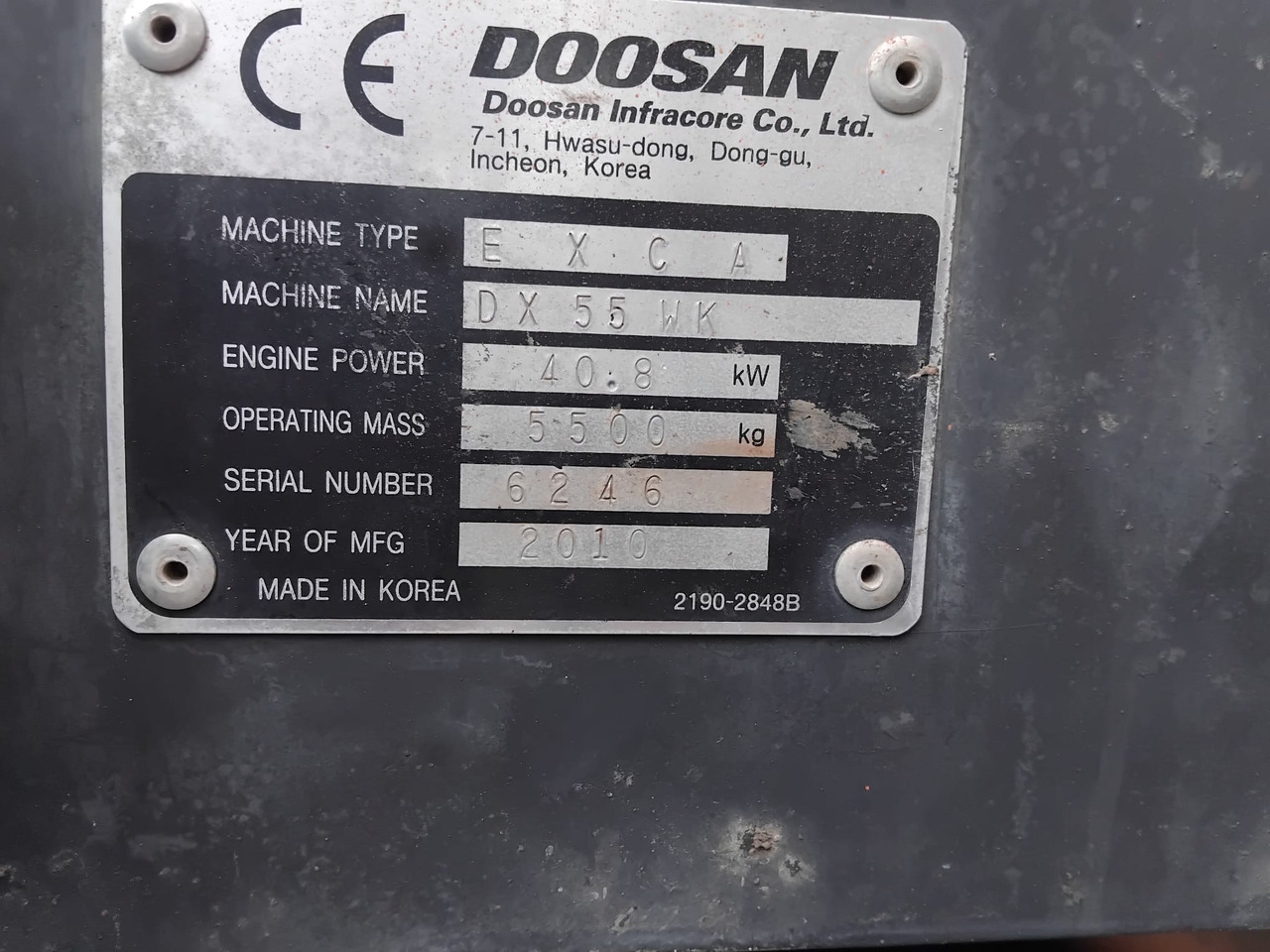 Minibagger DOOSAN DX55W: das Bild 18