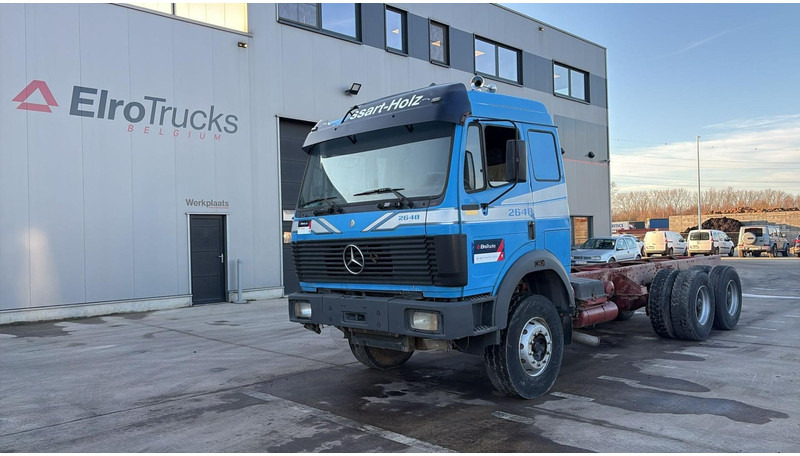 Mercedes-Benz SK 2648 (V8 / 2X TURBO / LAMES / GRAND PONT / STEEL SUSP. / BIG AXLE / BOITE MANUELLE) - Fahrgestell LKW: das Bild 1 Mercedes-Benz SK 2648 (V8 / 2X TURBO / LAMES / GRAND PONT / STEEL SUSP. / BIG AXLE / BOITE MANUELLE) - Fahrgestell LKW: das Bild 1
