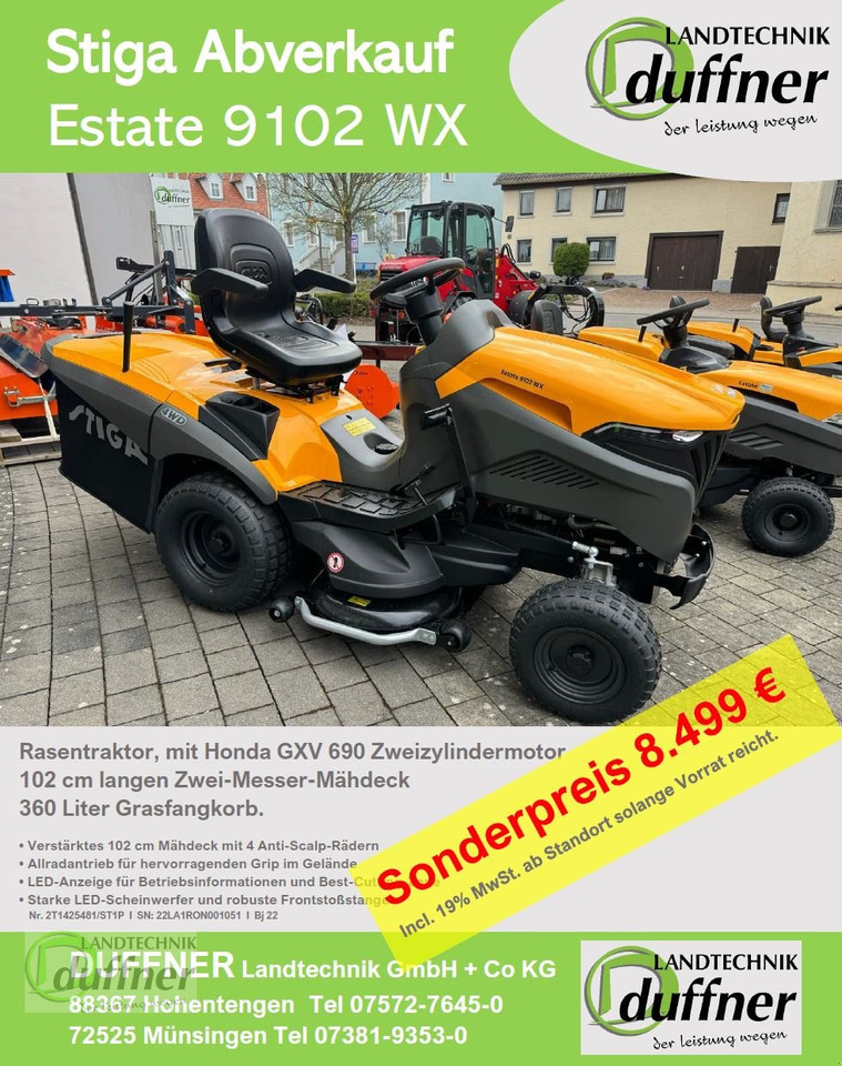 Stiga Estate 9102 WX Allrad - Rasenmäher: das Bild 2 Stiga Estate 9102 WX Allrad - Rasenmäher: das Bild 2