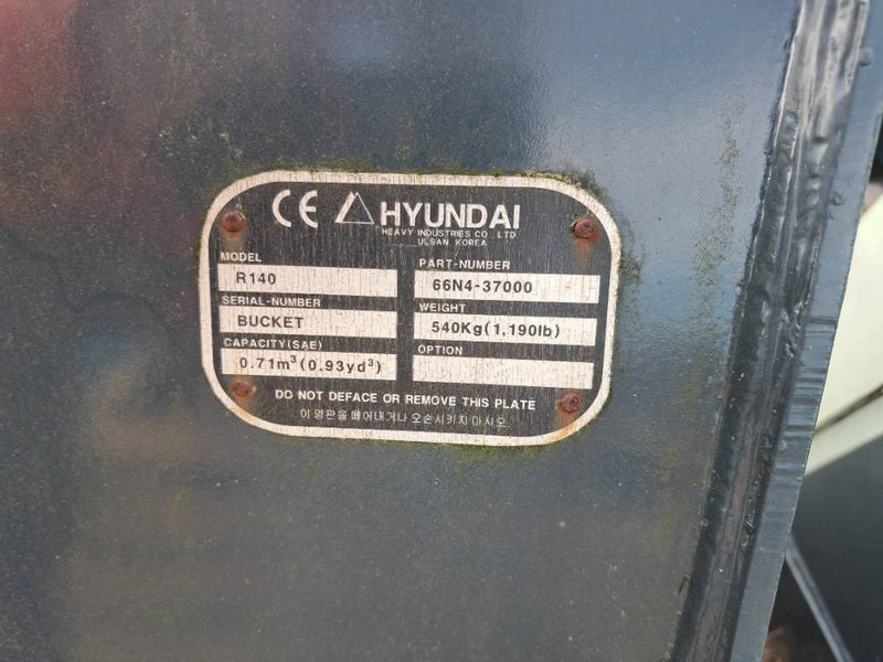 Hyundai Exacavator Digging Bucket 140, 6N4-37000 - Schaufel für Baumaschine: das Bild 3 Hyundai Exacavator Digging Bucket 140, 6N4-37000 - Schaufel für Baumaschine: das Bild 3