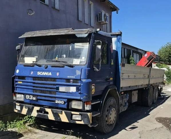 Scania 93 Carne - Autokran: das Bild 1 Scania 93 Carne - Autokran: das Bild 1