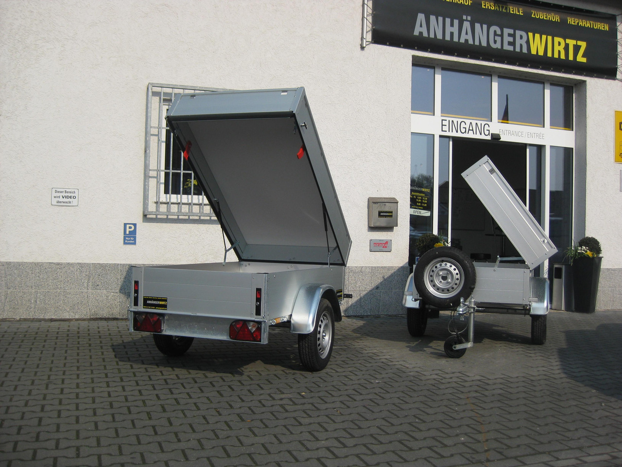 ALUBOXX Deckelanhänger GT 500 HT 181x101x48cm (XXS) 500kg - PKW Anhänger: das Bild 3 ALUBOXX Deckelanhänger GT 500 HT 181x101x48cm (XXS) 500kg - PKW Anhänger: das Bild 3