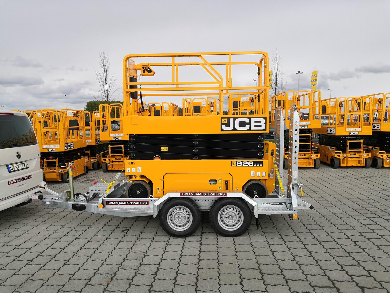 Brian James Digger Plant 543-2813-27 280x130cm Schaufelablage Rampen Reserverad 2700kg Aktion - Baumaschinenanhänger: das Bild 2 Brian James Digger Plant 543-2813-27 280x130cm Schaufelablage Rampen Reserverad 2700kg Aktion - Baumaschinenanhänger: das Bild 2