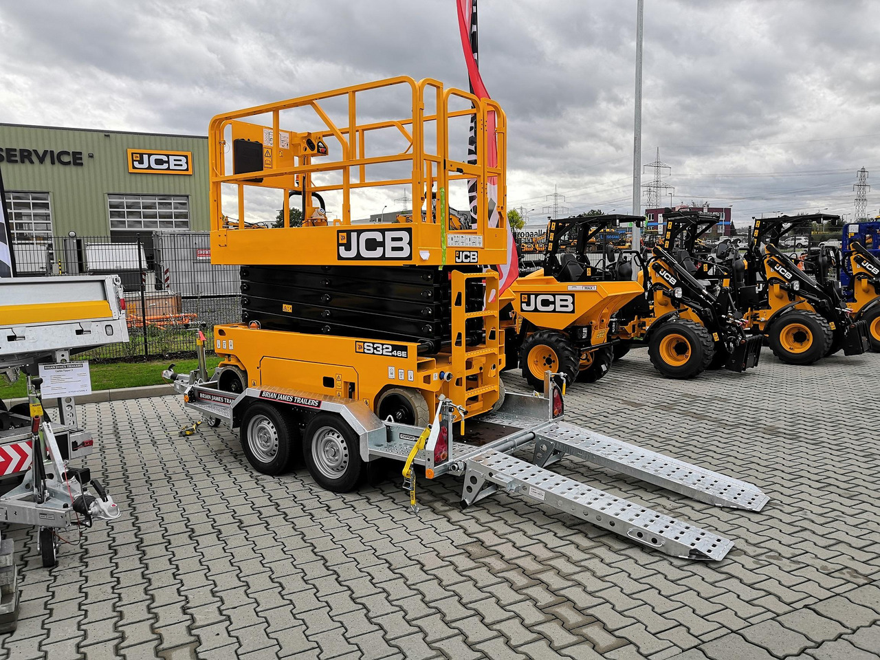 Brian James Digger Plant 543-2813-27 280x130cm Schaufelablage Rampen Reserverad 2700kg Aktion - Baumaschinenanhänger: das Bild 1 Brian James Digger Plant 543-2813-27 280x130cm Schaufelablage Rampen Reserverad 2700kg Aktion - Baumaschinenanhänger: das Bild 1