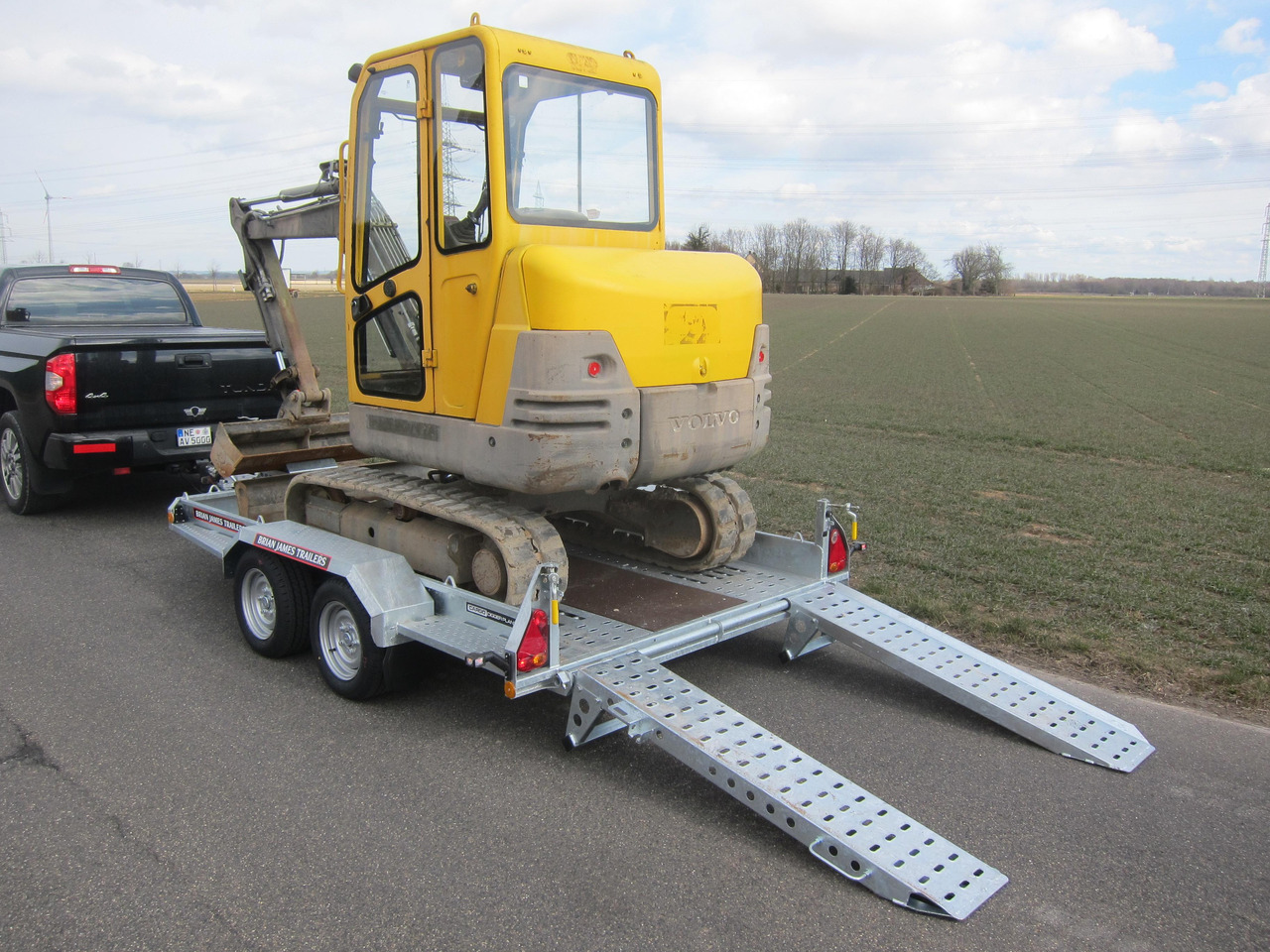 Brian James Digger Plant 543-3217-35 320x170cm Schaufelablage Rampen Reserverad 3500kg - Baumaschinenanhänger: das Bild 5 Brian James Digger Plant 543-3217-35 320x170cm Schaufelablage Rampen Reserverad 3500kg - Baumaschinenanhänger: das Bild 5