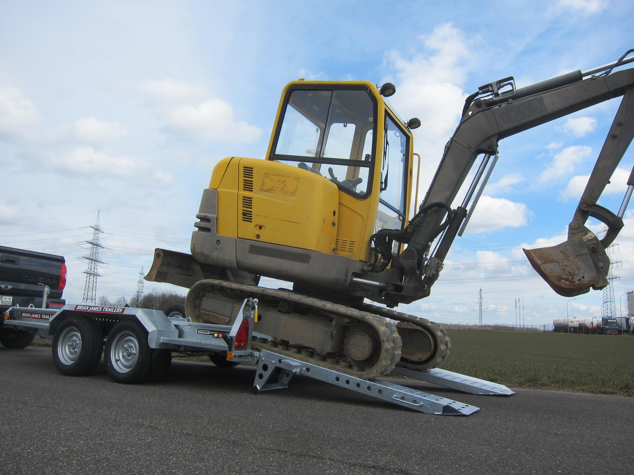 Brian James Digger Plant 543-3217-35 320x170cm Schaufelablage Rampen Reserverad 3500kg - Baumaschinenanhänger: das Bild 2 Brian James Digger Plant 543-3217-35 320x170cm Schaufelablage Rampen Reserverad 3500kg - Baumaschinenanhänger: das Bild 2