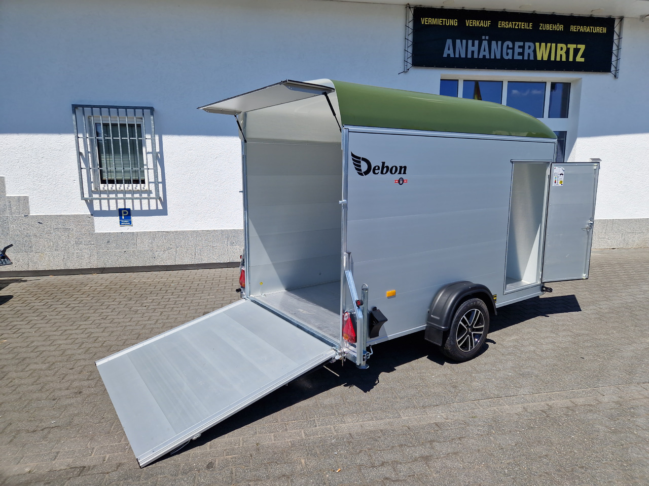 Cargo Roadster 400 312x164x184cm Alu Poly green Alufelgen Aluboden Pullman 1300kg 100km/H - PKW Anhänger: das Bild 1 Cargo Roadster 400 312x164x184cm Alu Poly green Alufelgen Aluboden Pullman 1300kg 100km/H - PKW Anhänger: das Bild 1