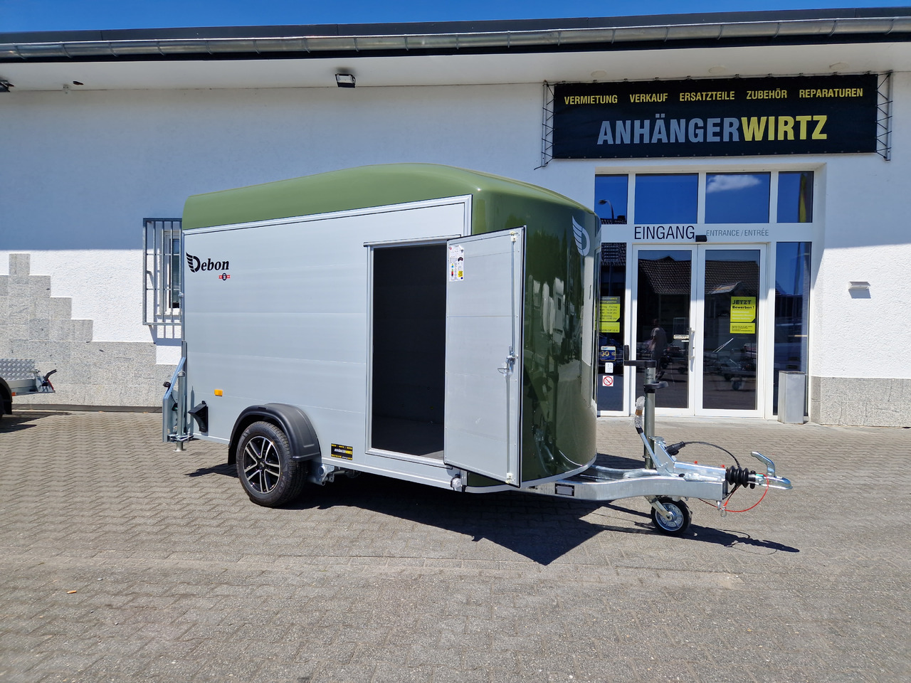 Cargo Roadster 400 312x164x184cm Alu Poly green Alufelgen Aluboden Pullman 1300kg 100km/H - PKW Anhänger: das Bild 4 Cargo Roadster 400 312x164x184cm Alu Poly green Alufelgen Aluboden Pullman 1300kg 100km/H - PKW Anhänger: das Bild 4