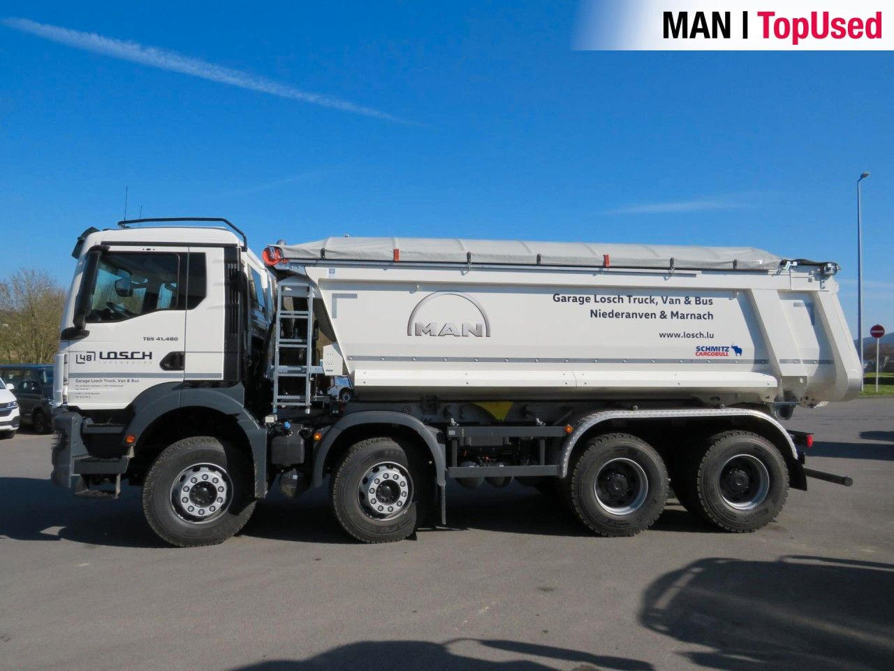 MAN TGS 41.480 8x4 BB CH Schmitz Muldenkipper - Absetzkipper: das Bild 2 MAN TGS 41.480 8x4 BB CH Schmitz Muldenkipper - Absetzkipper: das Bild 2