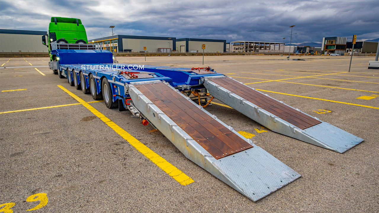 STU 5 Axle Hydraulic Steering Extendable Low Laoder - Tieflader Auflieger: das Bild 5 STU 5 Axle Hydraulic Steering Extendable Low Laoder - Tieflader Auflieger: das Bild 5